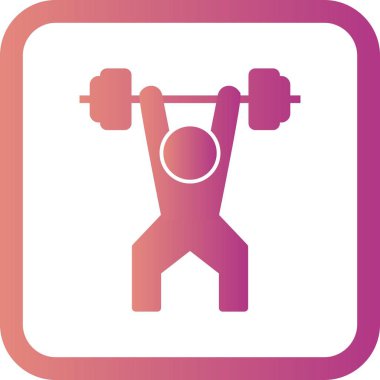 İllüstrasyon Vektör Halter Simgesi