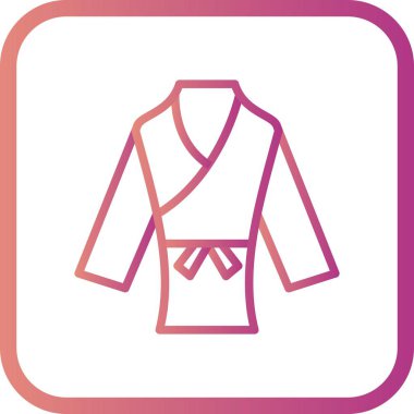 İllüstrasyon Karate Kostüm Simge