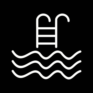 İllüstrasyon Yüzme Havuzu Simgesi