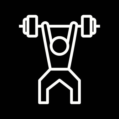 İllüstrasyon Vektör Halter Simgesi