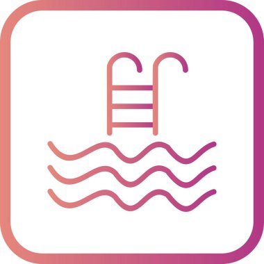 İllüstrasyon Yüzme Havuzu Simgesi