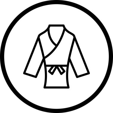 İllüstrasyon Karate Kostüm Simge