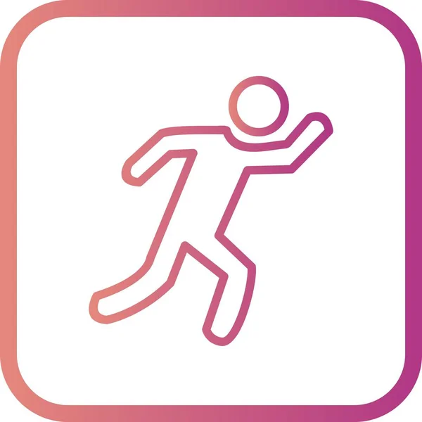 Illustration Runner Icon — Stock Photo, Image