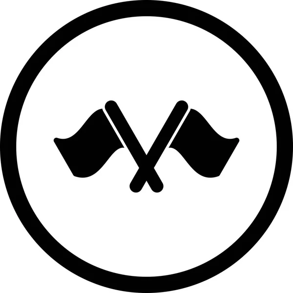 İllüstrasyon Yarış Bayrağı Simgesi