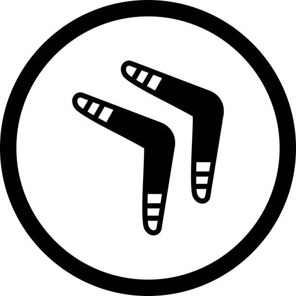 Illustratie Boomerang-pictogram — Stockfoto