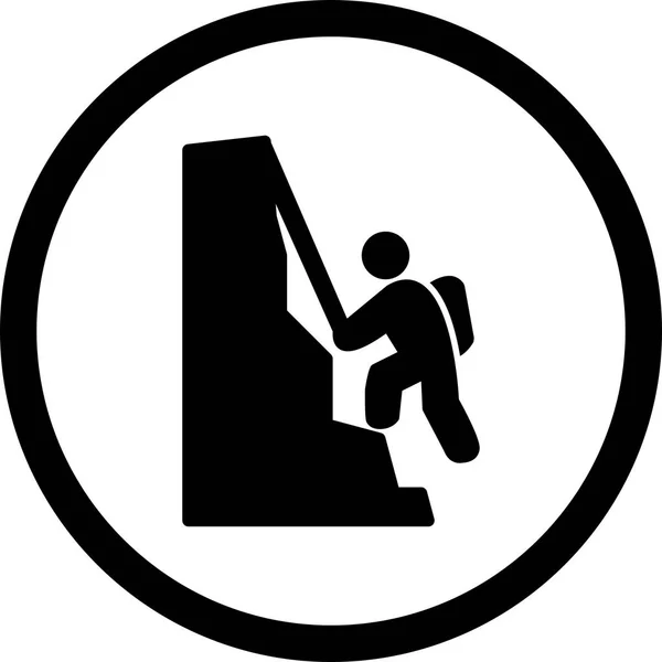 Ícone de escalada de ilustração — Fotografia de Stock