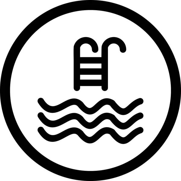 Иллюстрационная икона бассейна — стоковое фото