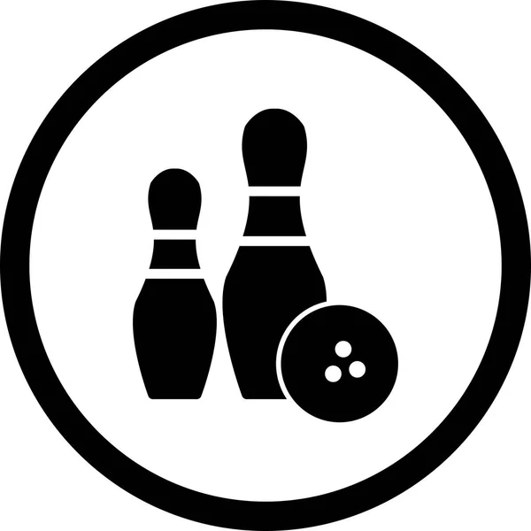 Ilustración Bowling Icono — Foto de Stock