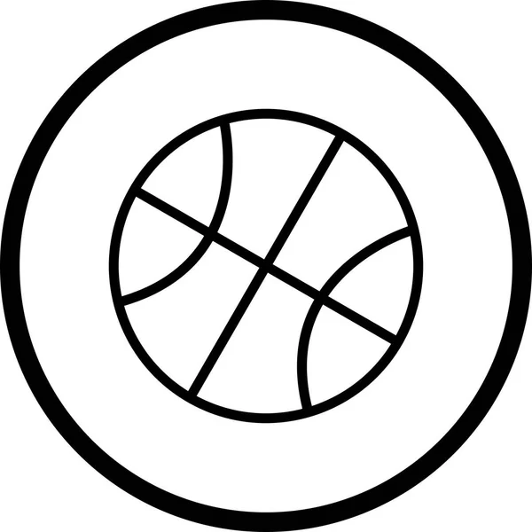 Ícone de basquete ilustração — Fotografia de Stock