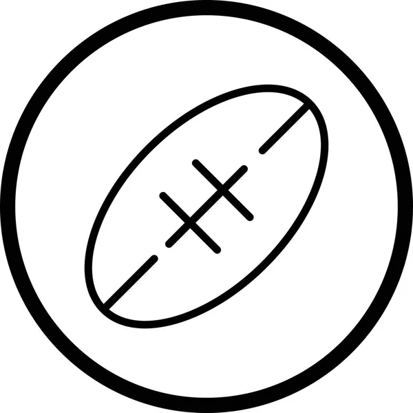 Illustration Rugby ikon — Stockfoto