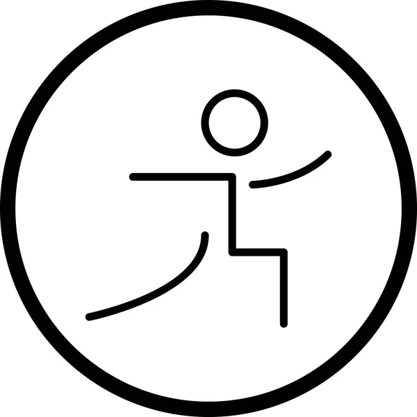 Illustratie yoga pictogram — Stockfoto