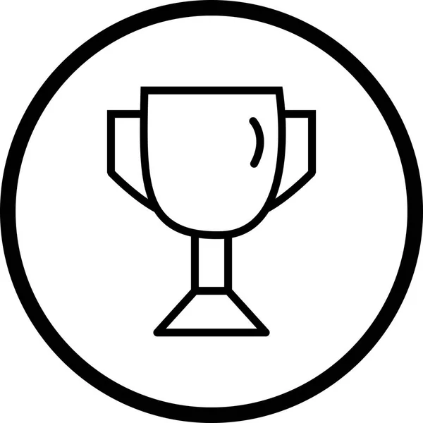 Ícone do troféu da ilustração — Fotografia de Stock