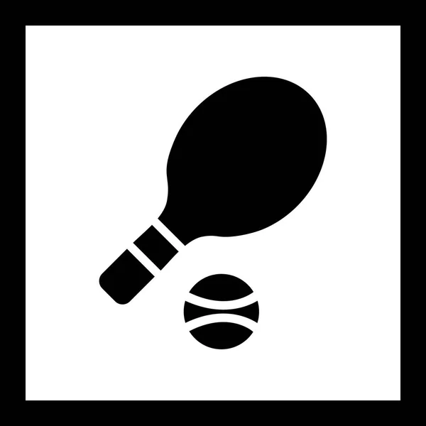 Иллюстрационная икона тенниса — стоковое фото