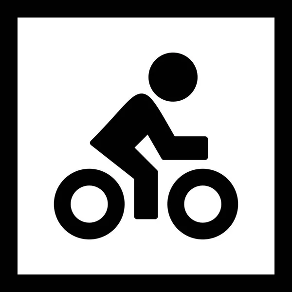 Рисунок велосипедиста — стокове фото