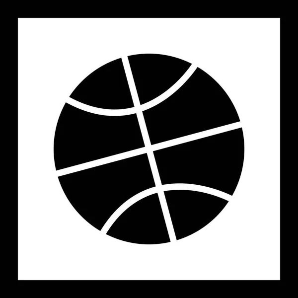 Ilustracja w koszykówkę ikona — Zdjęcie stockowe