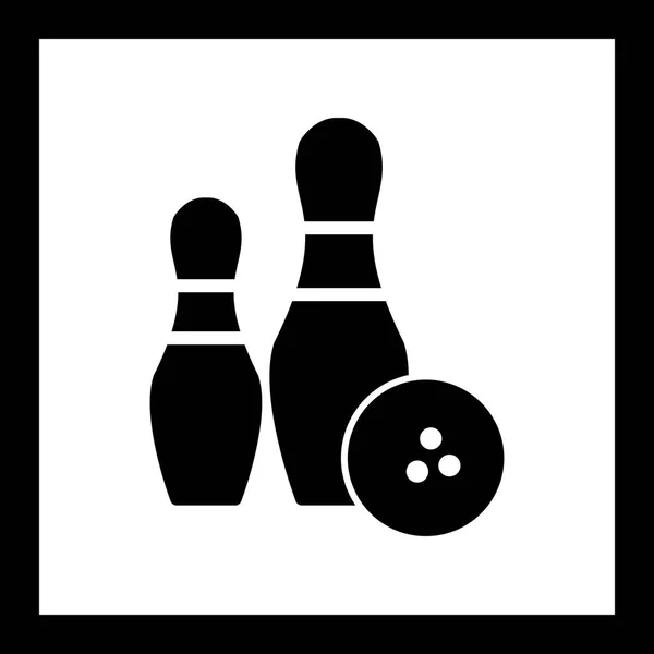 Ilustración Bowling Icono — Foto de Stock