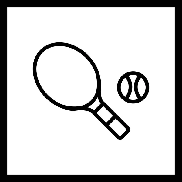 Ilustrace – ikona tenis — Stock fotografie