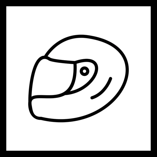 Illustration  Racing Helmet Icon — Stock Photo, Image