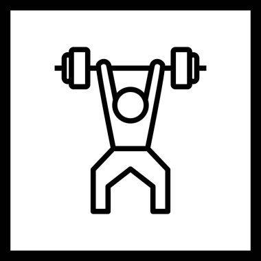 İllüstrasyon Vektör Halter Simgesi