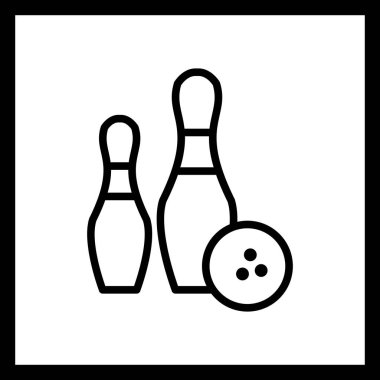 İllüstrasyon Bowling Simgesi