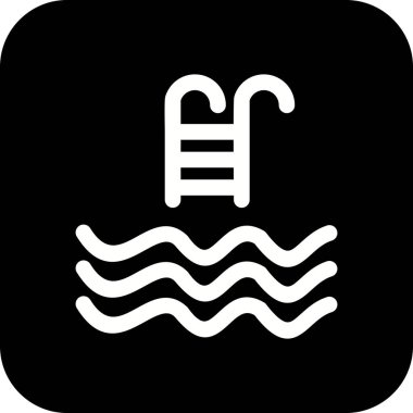 İllüstrasyon Yüzme Havuzu Simgesi