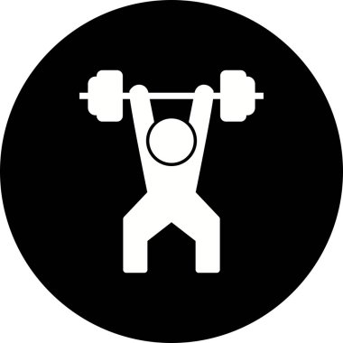 İllüstrasyon Vektör Halter Simgesi