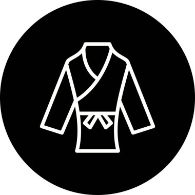 İllüstrasyon Karate Kostüm Simge