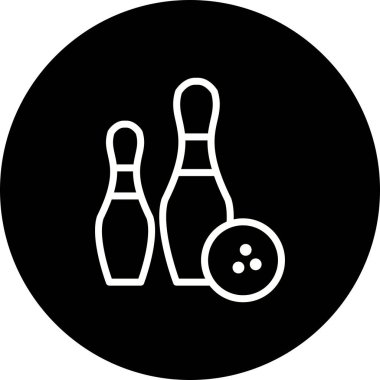 İllüstrasyon Bowling Simgesi