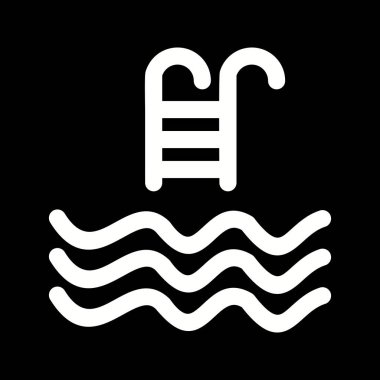 İllüstrasyon Yüzme Havuzu Simgesi