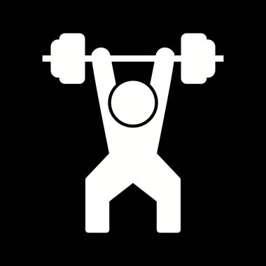 İllüstrasyon Vektör Halter Simgesi