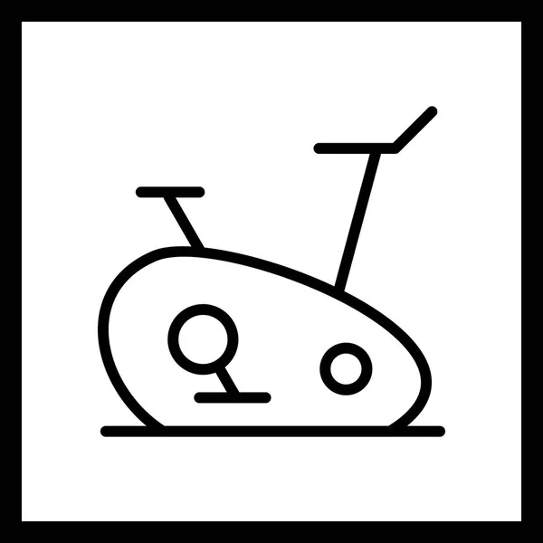 Resimde egzersiz bisikleti simgesi — Stok fotoğraf