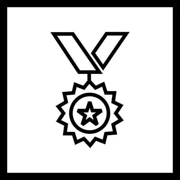 Ícone da Medalha de Ilustração — Fotografia de Stock