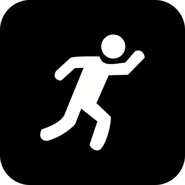 Illusztráció Runner Icon — Stock Fotó