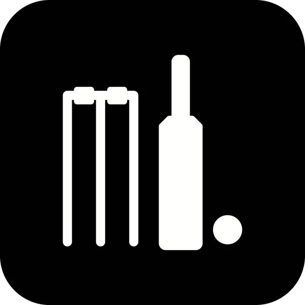 İllüstrasyon Kriket Simgesi — Stok fotoğraf