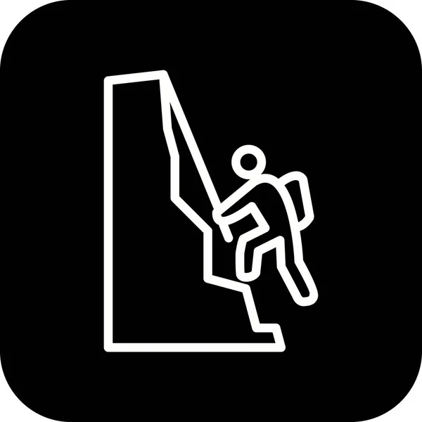 Ícone de escalada de ilustração — Fotografia de Stock