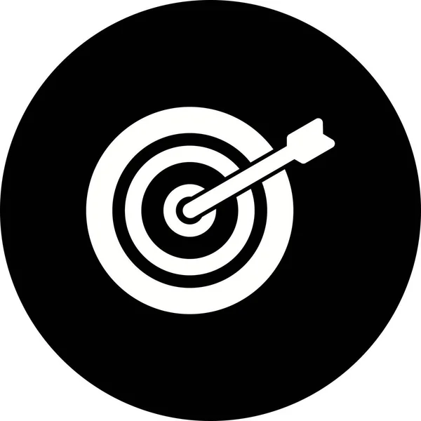 Illusztráció Bullseye Icon — Stock Fotó