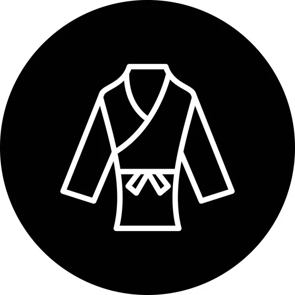 Illustration Karate Costume Icon — Stock Photo, Image