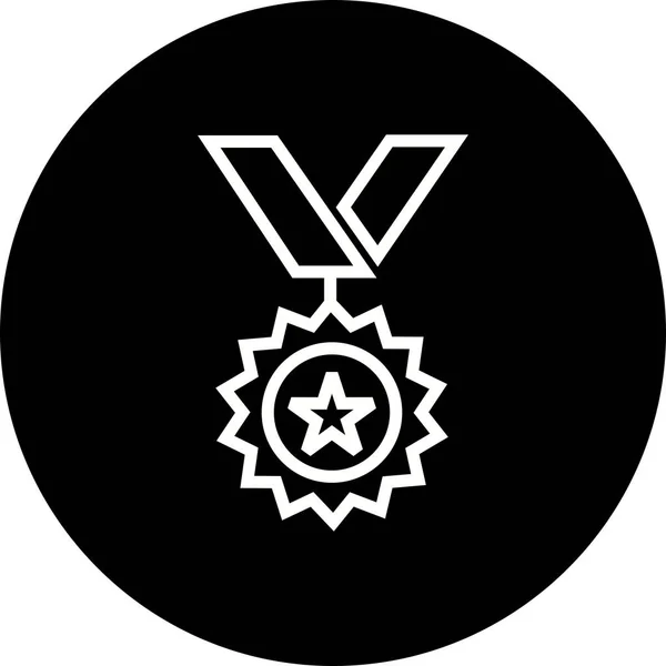 Ícone da Medalha de Ilustração — Fotografia de Stock