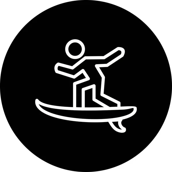 Icono de Ilustración Surf —  Fotos de Stock