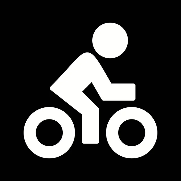 Illustrazione Icona ciclista — Foto Stock