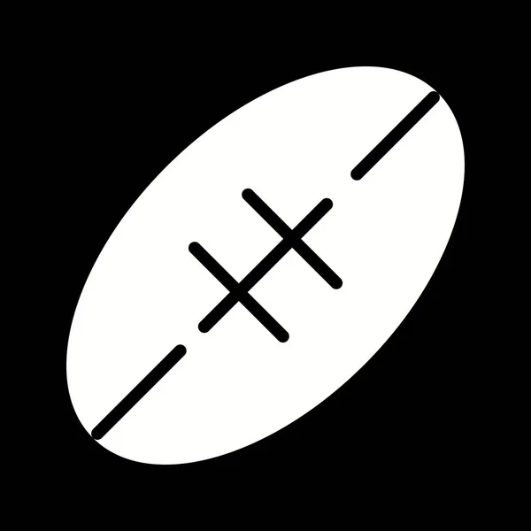 Illustratie Rugby icoon — Stockfoto