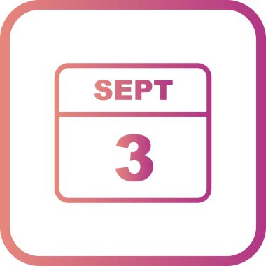 Tek Gün Takviminde 3 Eylül Tarihi