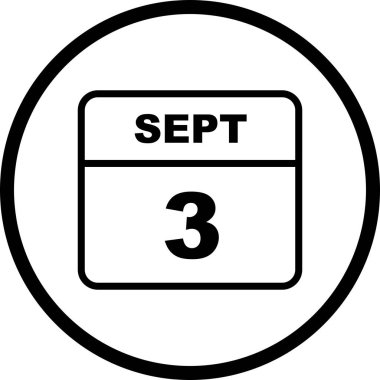 Tek Gün Takviminde 3 Eylül Tarihi