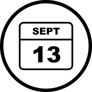 Tek Gün Takviminde 13 Eylül Tarihi