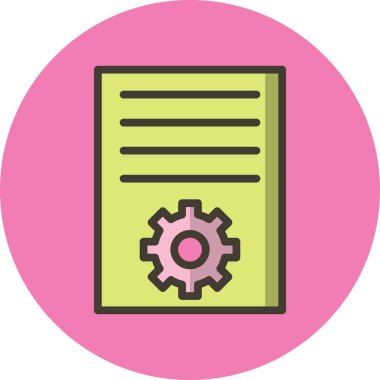 İllüstrasyon Makale Pazarlama Simgesi