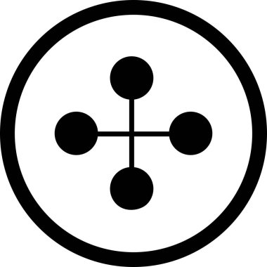 İllüstrasyon Bağlantı Bina Simgesi