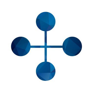 İllüstrasyon Bağlantı Bina Simgesi