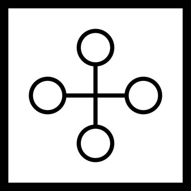 İllüstrasyon Bağlantı Bina Simgesi