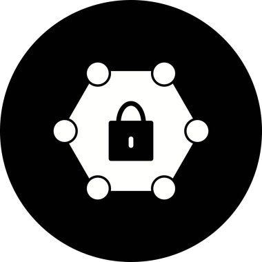 İllüstrasyon Korumalı Ağ Simgesi