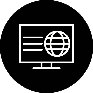 İllüstrasyon Web Sayfası Simgesi